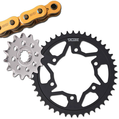 Vortex Honda CBR600RR 2007-2026 V3 2.0 Gold Chain and Sprocket Kit
