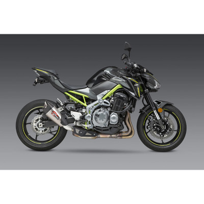 Yoshimura Kawasaki Z900 17-24 Street Alpha 2 Slip On Exhaust SS-SS-CF