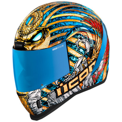 icon airframe pro pharaoh helmet blue shield Airflite - Bugoid Blitz - piece modular liner with moisture Airform™ Pharaoh Helmet