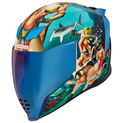 Icon Airflite Pleasuredome フルフェイス XL. Icon Airflite Pleasuredome 4 Helmet - Sportbike Track Gear