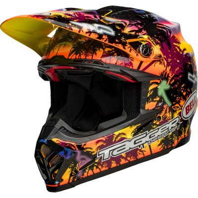 Bell Moto-9S Flex Tagger Tropical Fever Helmet - Sportbike Track Gear