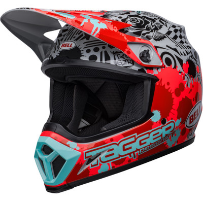 BELL MX-9 MIPS tagger designs オフロードヘルメット Bell MX-9 MIPS Tagger Splatter Helmet - Sportbike Track Gear