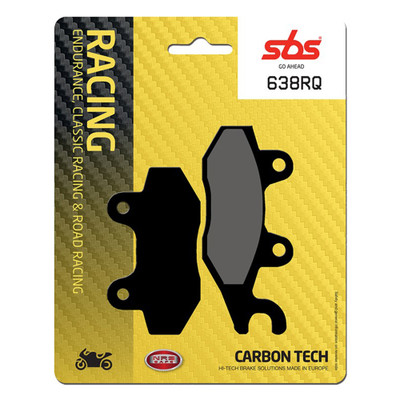Caltric Front And Rear Semi-Metallic Brake Pad Set For Kawasaki Ninja 500 / 500R EX500D 1994-2009
