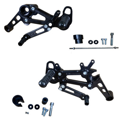 Woodcraft Aprilia RS457 2024-2026 Adjustable Rearsets Complete Kit