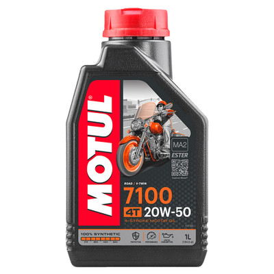 Motul 7100 20W50 Synthetic Ester 4T Motorcycle Oil - Sportbike