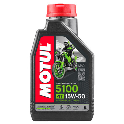 Motul 5100 15W50 Synthetic Blend 4T Motorcycle Oil - Sportbike