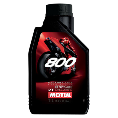 Motul 800 2T Factory Line Synthetic Road Racing Motor Oil 1 Liter