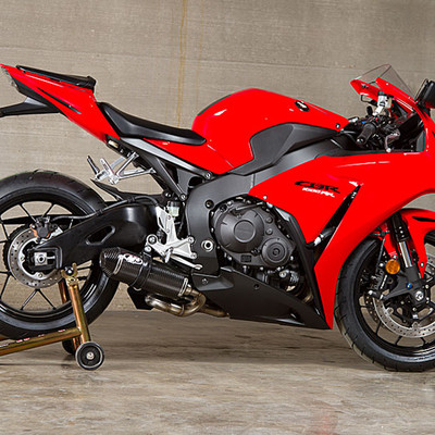 M4 マフラー CBR1000RR スリップオン ヒートシールド 2008-16 Honda CBR 1000RR GP Slip On – Black – Shop M4 Exhaust