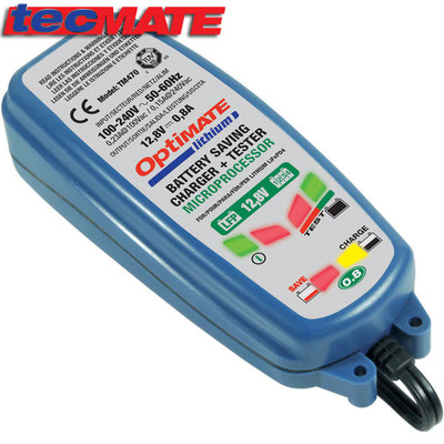 TecMate TM471 OptiMate Lithium 0.8A Battery Charger - Sportbike