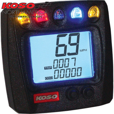 Koso XR-SA Speedometer With Indicator Lights - Sportbike Track Gear