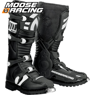 超美品中古⭐️MOOSERACING M1.2オフロードブーツ ブラック　25cm Moose Racing M1.2 ATV Boots Black - Sportbike Track Gear