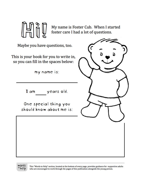 Foster Cub Coloring and Activity Book