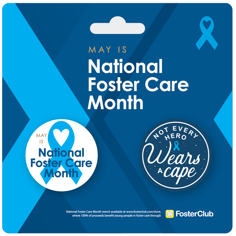 Foster Care Month Two-Button Set