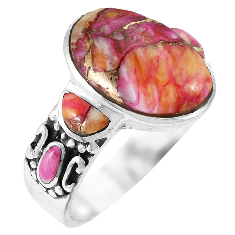 Plum Spiny Ring Sterling Silver R2434-C92