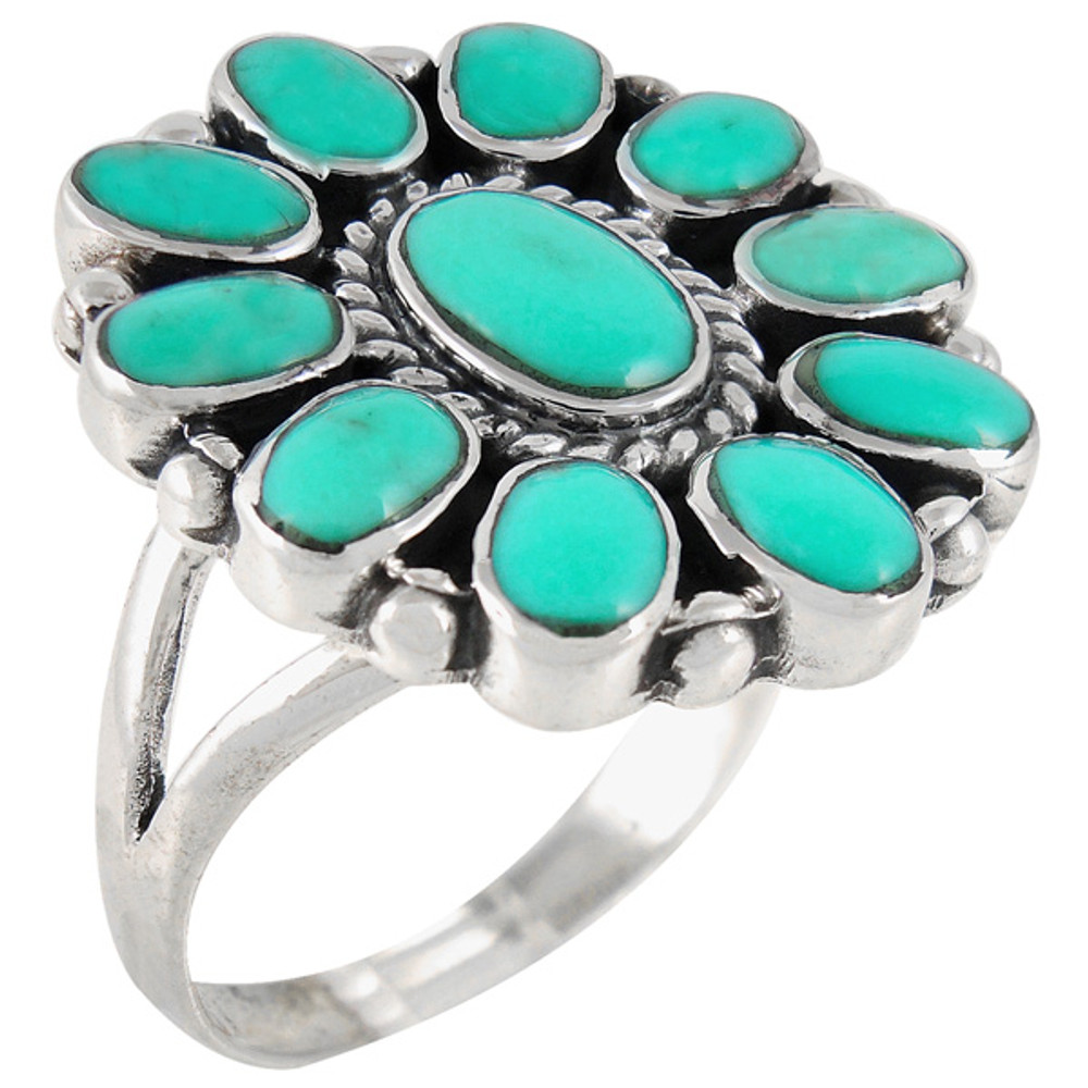 Turquoise Ring Sterling Silver R2259-C75