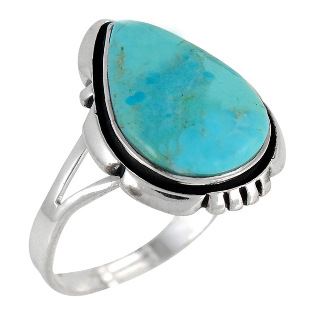 Turquoise Ring Sterling Silver R2317-C75