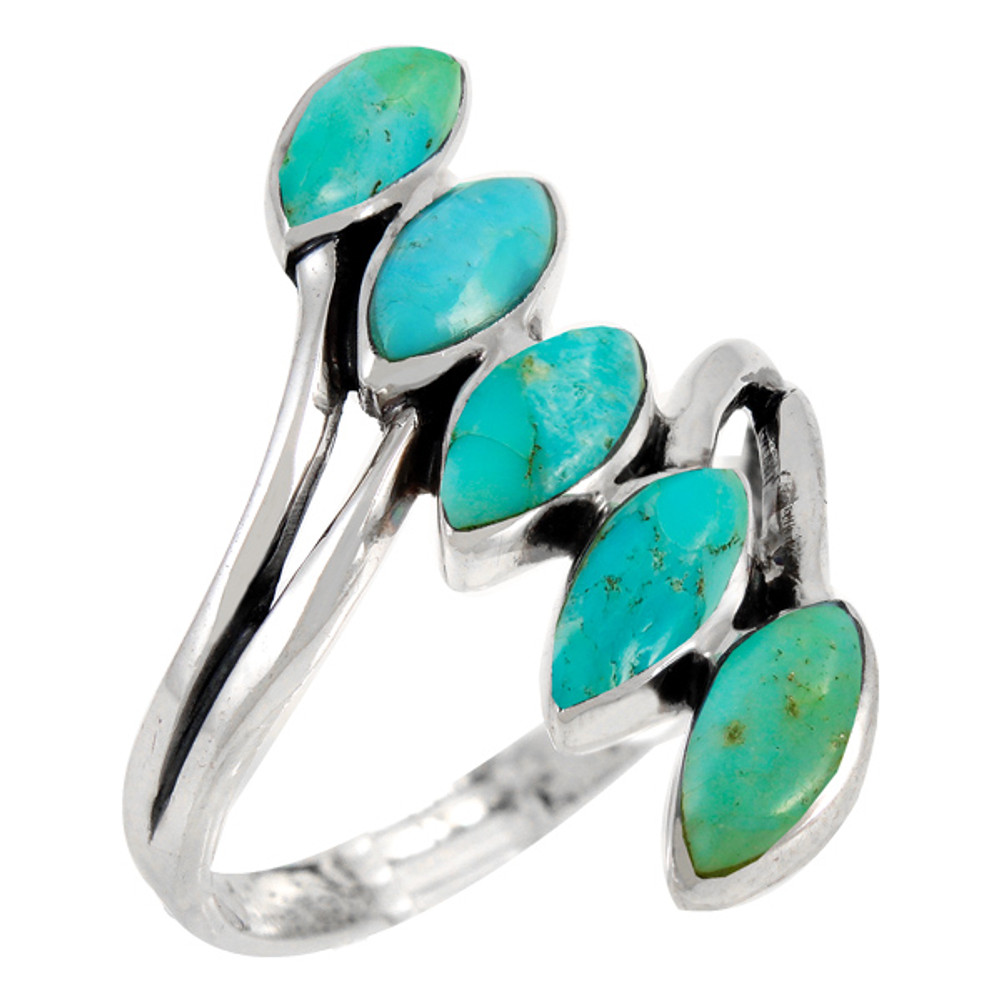 Turquoise Ring Sterling Silver R2420-C75
