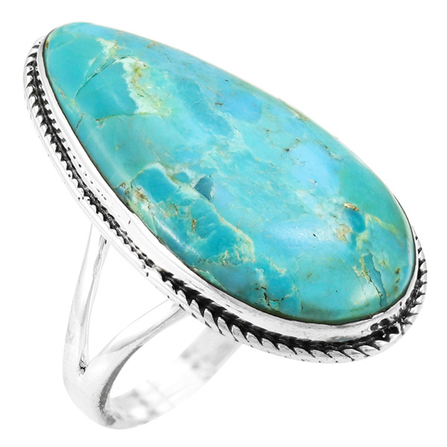 Turquoise Ring Sterling Silver R2219-C75