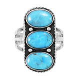 Turquoise Ring Sterling Silver R2491-C75