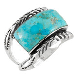 Turquoise Ring Sterling Silver R2498-C75