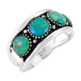 Turquoise Ring Sterling Silver R2527-C75