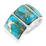 Matrix Turquoise Ring Sterling Silver R2535-C84