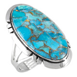 Sky Matrix Turquoise Ring Sterling Silver R2429-C94