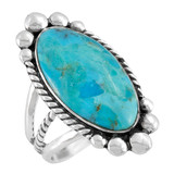 Turquoise Ring Sterling Silver R2552-C75