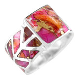 Plum Spiny Ring Sterling Silver R2372-C92
