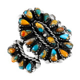 Spiny Turquoise Ring Sterling Silver R2589-C89