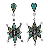 Matrix Turquoise Earrings Sterling Silver E1437-SM-C84