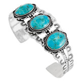 Turquoise Bracelet Sterling Silver B5620-C75
