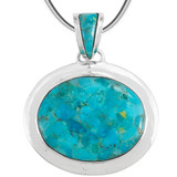 Sterling Silver Pendant Turquoise P3082-LG-C75