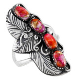 Plum Spiny Ring Sterling Silver R2591-SM-C92