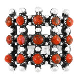 Coral Ring Sterling Silver R2022-C74