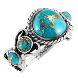 Matrix Turquoise Ring Sterling Silver R2424-C84