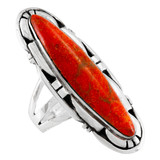 Coral Ring Sterling Silver R2619-C74