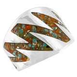 Spiny Turquoise Ring Sterling Silver R2620-C109