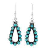 Turquoise Earrings Sterling Silver E1486-C75