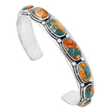 Spiny Turquoise Bracelet Sterling Silver B5627-C89