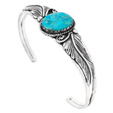 Turquoise Bracelet Sterling Silver B5636-C75