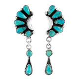 Sterling Silver Earrings Turquoise E1037-C75