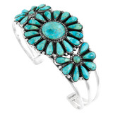 Turquoise Bracelet Sterling Silver B5523-C75