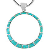 Sterling Silver Pendant Turquoise P3124-C05