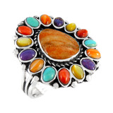 Multi Gemstone Ring Sterling Silver R2407-C71