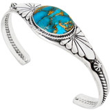 Matrix Turquoise Bracelet Sterling Silver B5563-C84