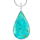 Sterling Silver Pendant Turquoise P3269-C75