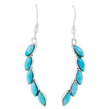 Turquoise Earrings Sterling Silver E1324-C75