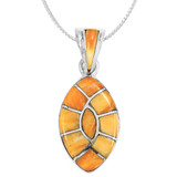 Spiny Oyster Pendant Sterling Silver P3303-C09