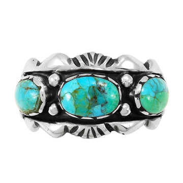 Turquoise Ring Sterling Silver R2487-C75